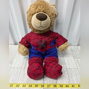 build A Bear Spider-Themed Plush Bear Toy